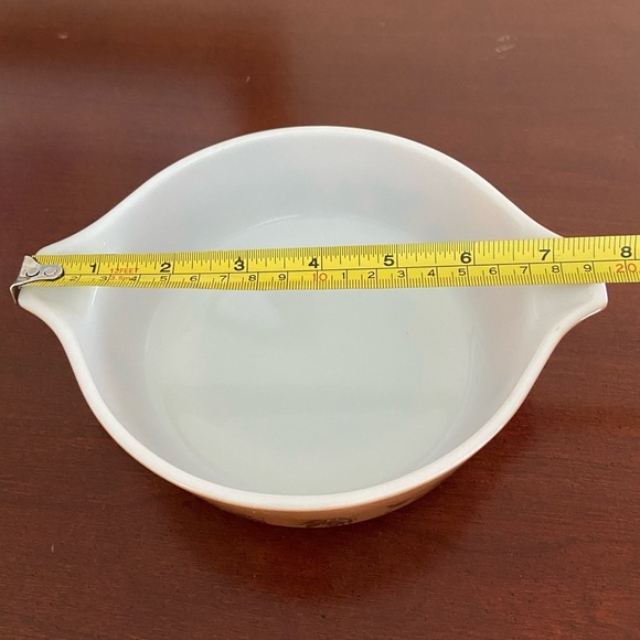 Vintage 60's Pyrex Federal Eagle 471 Brown Oval Baking  Casserole Dish 1 pint - Picture 4 of 11